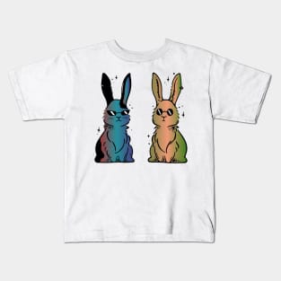 classy bunny wearing sunglasses Kids T-Shirt